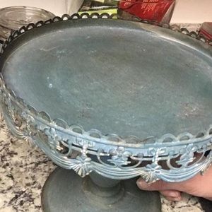 Vintage/ distressed cake/pastry plate